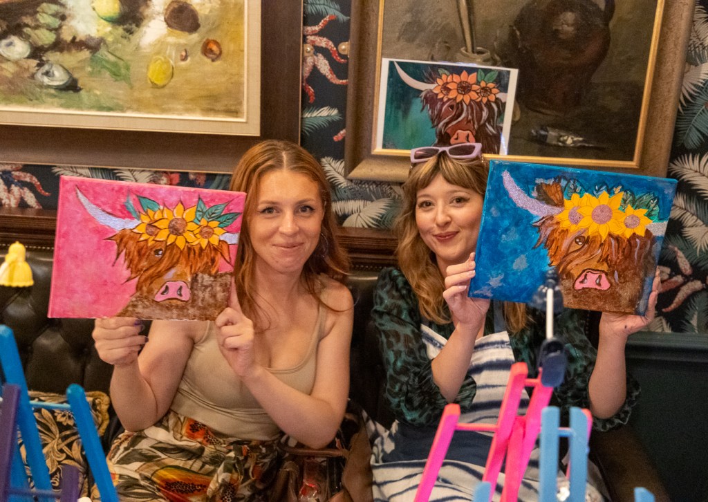 Hen Party Sip and Paint in Cornwall - Art Hen Do