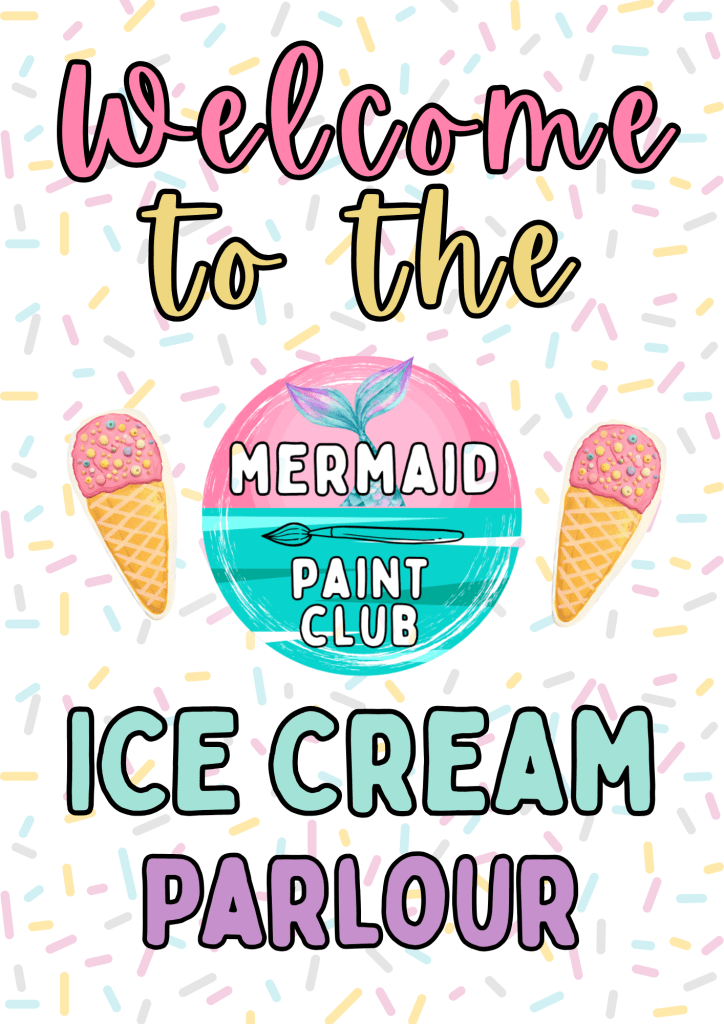 Ice Cream Paint Party | Truro | Cornwall | Mermaid Paint Club